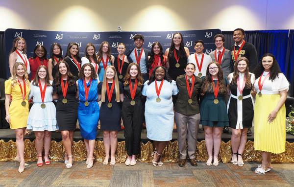 Twenty-four University of South Alabama seniors were inducted into the Jaguar Medallion Society on Tuesday, April 23. 